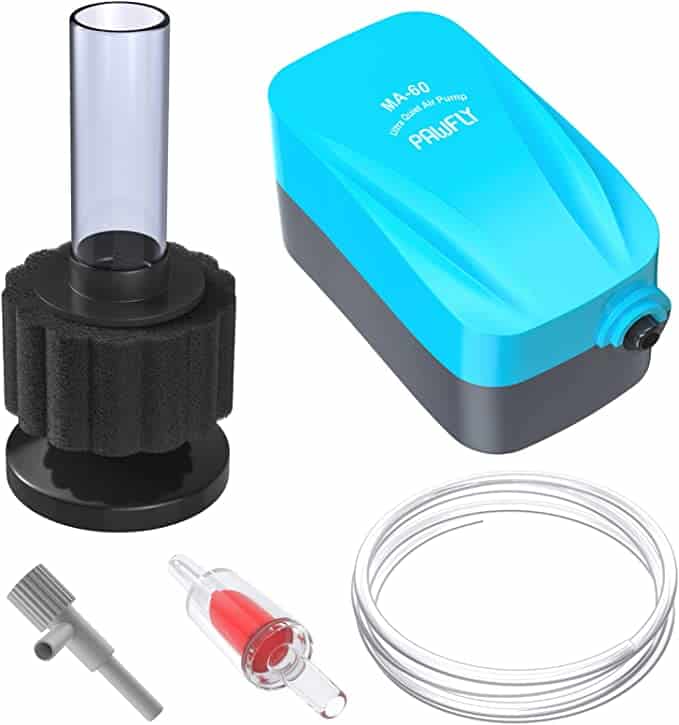 Pawfly Aquarium Air Pump with Nano Bio Sponge Filter Kit